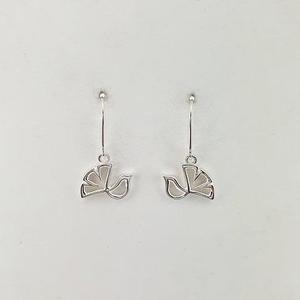 Earrings: Sterling Silver Fantail Drop Earrings