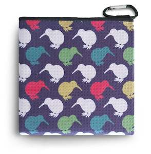 Golf Towels: Flying Kiwis Microfibre Waffle Towel