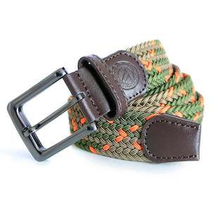 Green & Orange Woven Belt
