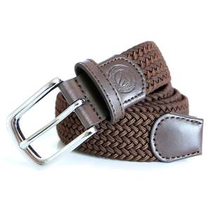 Belts: Brown Woven Belt