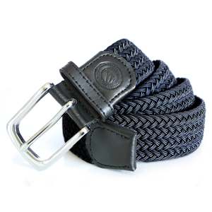 Belts: Black Woven Belt