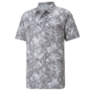 Mens Apparel: Puma MATTR Stone Polo Quiet Shade/High Rise