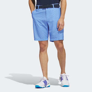 Adidas Ultimate 365 Nine-Inch Printed Blue Golf Shorts