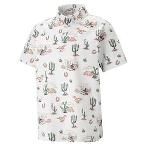 Puma: Puma Vented Wild West Golf Polo