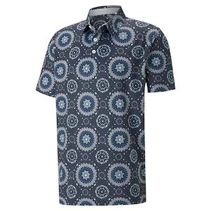 Polos: Puma MATTR Rising Navy Golf Polo