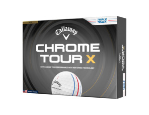Golf Balls: Callaway Chrome Tour X Triple Track Golf Balls Dozen