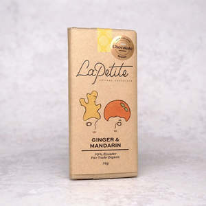 Build Your Own: Ginger & Mandarin Dark Chocolate
70% Ecuador