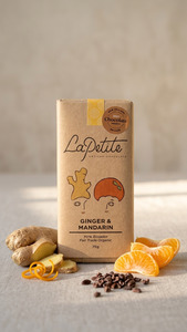 Products: Ginger & Mandarin Dark Chocolate
70% Ecuador