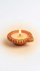 Traditional Terracotta Wax Diyas (Pack of 4)