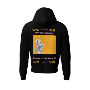 Products: The Express yourself Hoodie The Good Mood Crew