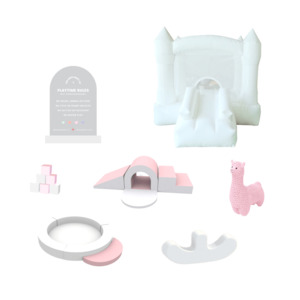 Bouncy Castles: Bouncing Bambini - Pastel Pink