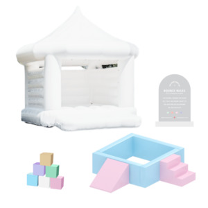 Bouncy Castles: Junior Bounce + Play Set - Macaron
