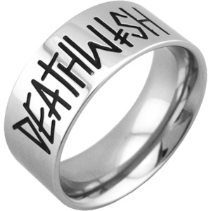 Deathwish Band Ring / Silver