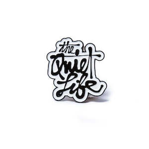 The Quiet Life Cody Script Lapel Pin