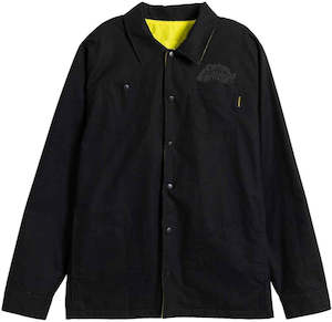 Mens Jackets: Antihero Grimple Stix Reversible Jacket / Black / Yellow