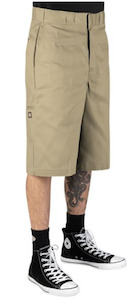 Mens Shorts: Dickies 13" Loose Fit Multi Pocket Work Shorts / Khaki