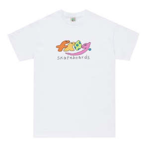 Frog Dino Logo Tee / White.