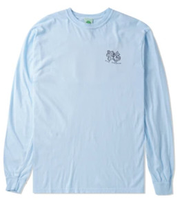 Frog Surf Turtle Longsleeve Tee / Water Blue