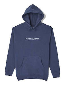Sci-Fi Fantasy Logo Hoodie / Slate Blue