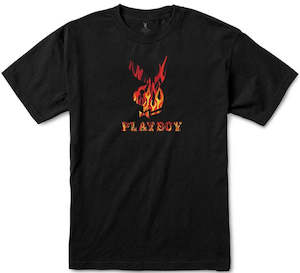 Color Bars: Color Bars x Playboy Flames Tee / Black