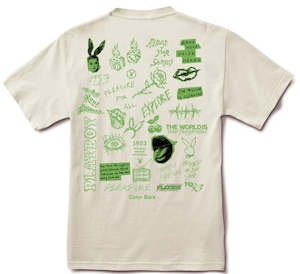 Color Bars: Color Bars x Playboy Sketch Tee / Cream