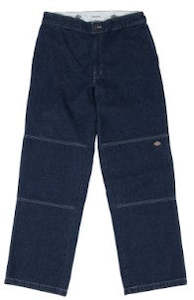 Dickies Loose Fit Double Knee Denim Jeans / Rinsed Indigo