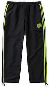 Adidas x Always Track Pants / Black / Slime Green