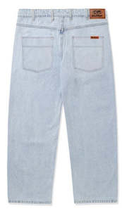 Mens Pants: Butter Goods Relaxed Straight Leg Denim Jeans / Light Blue