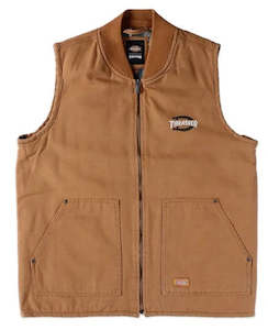 Mens Jackets: Dickies x Thrasher Vest / Brown Duck