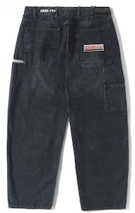 Mens Pants: Cash Only Company Denim Jeans / Distress Washed Midnight