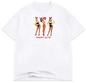 Color Bars: Color Bars x Playboy Who's Your Caddy Tee / White
