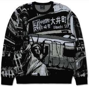 Huf Commuter Sweater / Black.