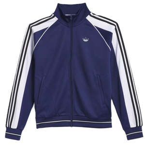 Mens Jackets: Adidas Tyshawn Track Jacket / Dark Blue / White / Black