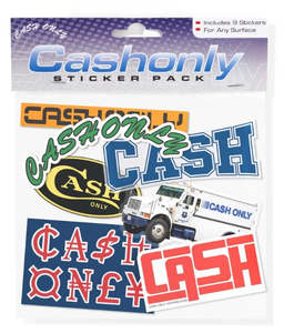 Cash Only: Cash Only Drop 15 Sticker 7 Pack