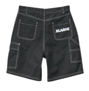 XLarge Italic Work Cargo Shorts / Black
