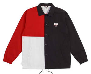 Mens Jackets: DGK Split Custom Coaches Jacket / Multi