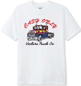 Cash Only: Cash Only x Venture Truck Tee / White