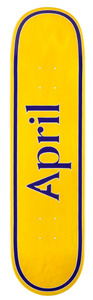 April: April OG Logo Yellow Purple Deck 8.25"
