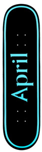 April: April OG Logo Blue Black Deck 8.25"