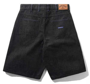 Mens Shorts: Cash Only Break Denim Shorts / Streaky Black