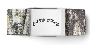 Cash Only: Cash Only Logo Web Belt / Foliage