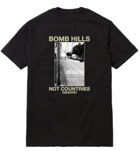 GX1000 Bomb Hills Not Countries Tee / Black / Tan