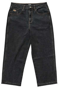 Mens Pants: XLarge Bull Denim 91 Jeans / Washed Black.