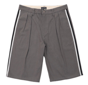 Mens Shorts: Passport Leagues Club Stripe Shorts / Grey