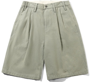 Mens Shorts: Butter Goods Pleated Shorts / Washed Fatigue