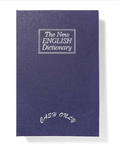 Cash Only: Cash Only Dictionary Stash Box