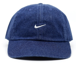 Nike Footwear: Nike Small Swoosh Logo Hat / Denim Navy