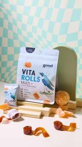 Vitamins Supplements Soft Chews Gummies For Sale: Kids Vita Rolls Multi+ 8s