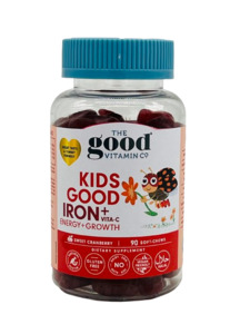 Vitamins Supplements Soft Chews Gummies For Sale: Kids Good Iron Energy+Growth Supplements