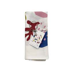 Tea Towels: Spring Tea Towel by Belle Hawk (50% Linen)